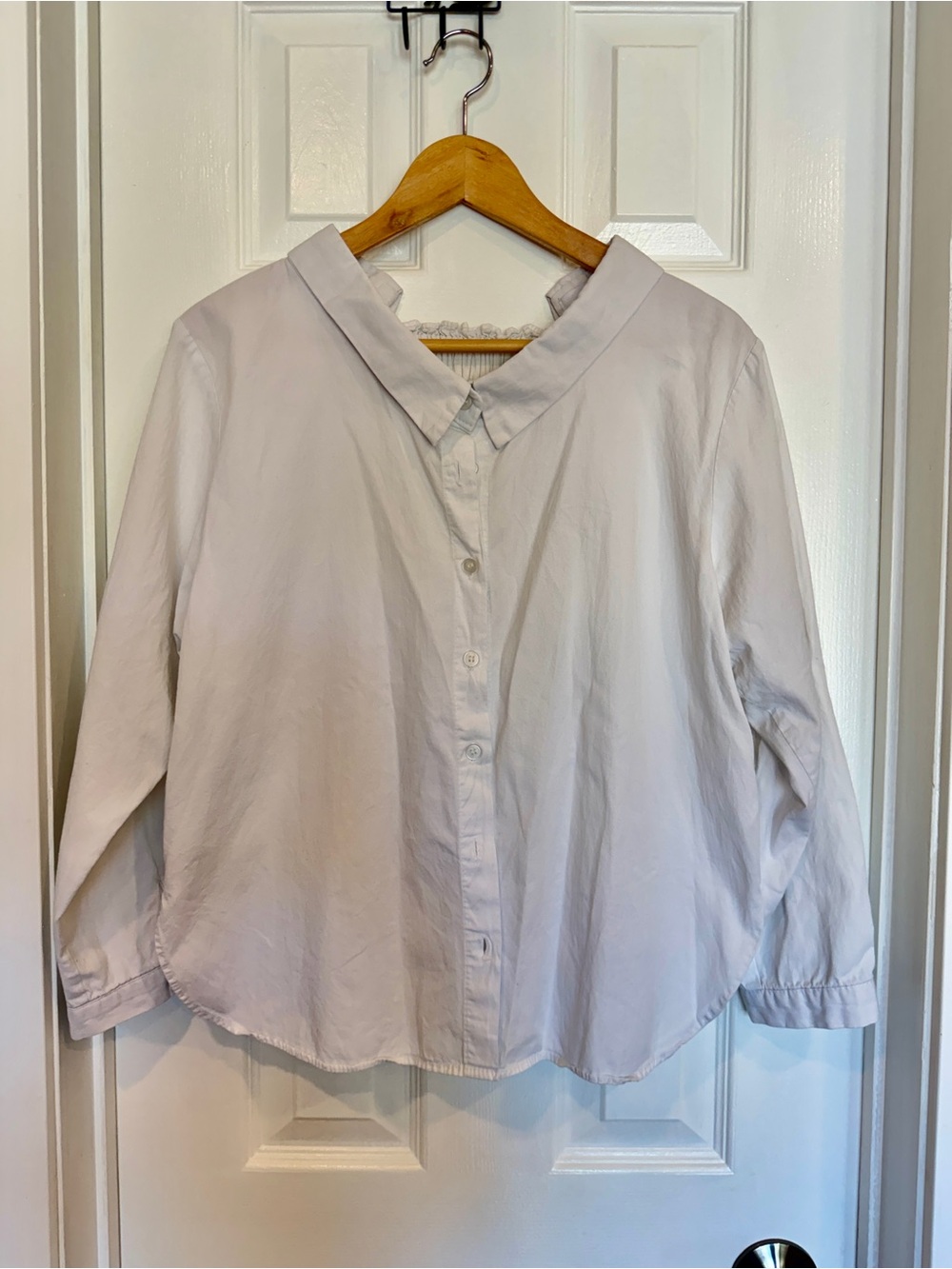 Oak+Fort white button up blouse